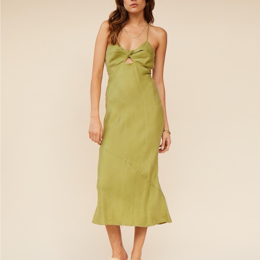 Suboo Georgia Twist Front Slip Dress backless